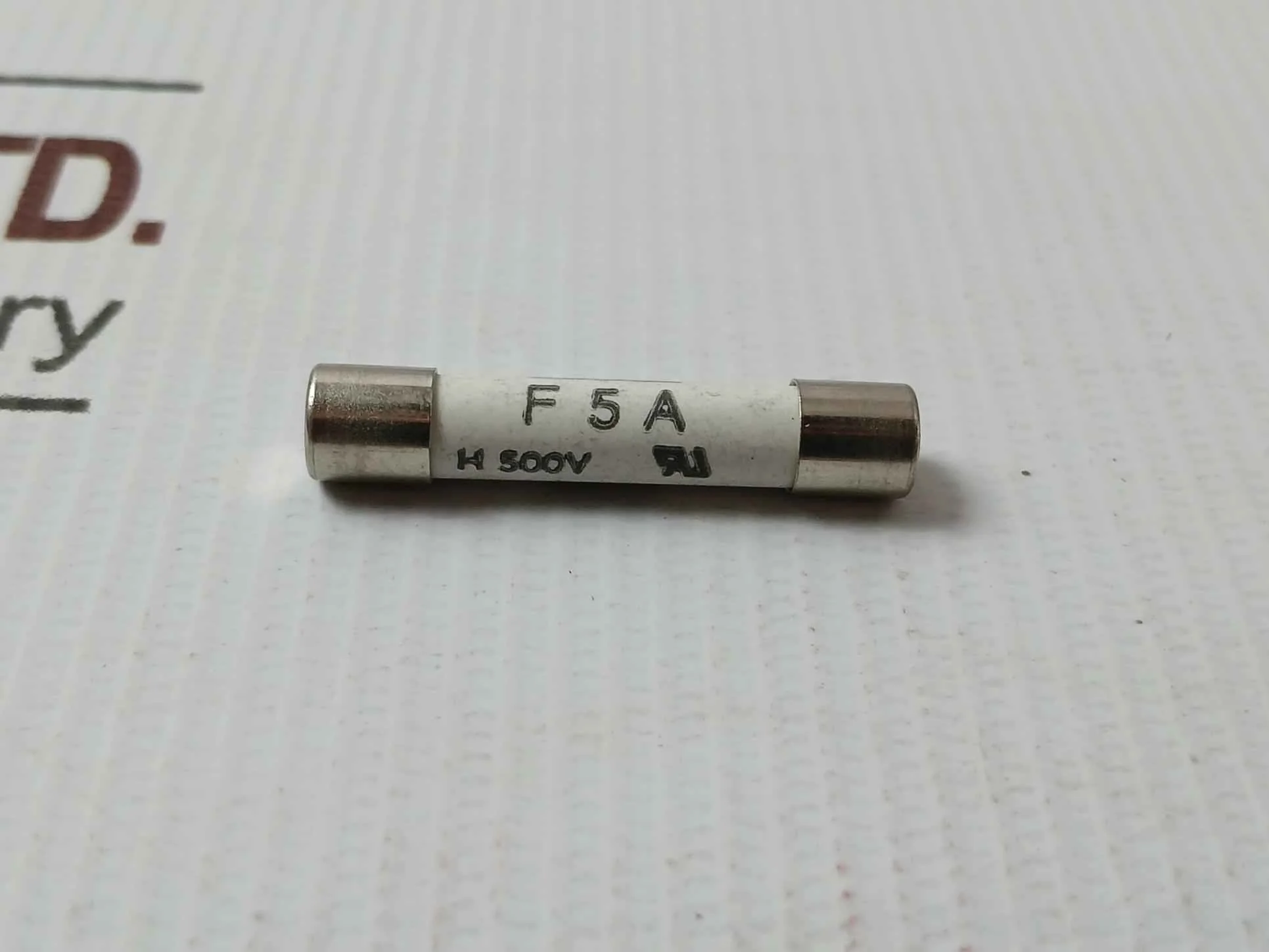 Lot Of 10X Siba 189020 Fuse 500V Ac 5A 6.3 Mm × 32 Mm - Image 6