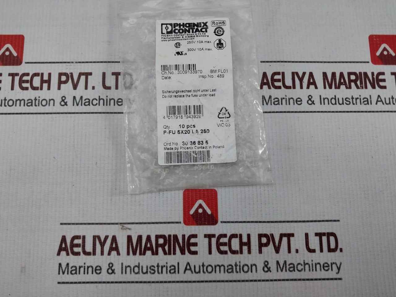 Lot Of 11x Phoenix Contact P-fu 5x20 La 250 Fuse Plug Pl01 3009133970 - Image 10