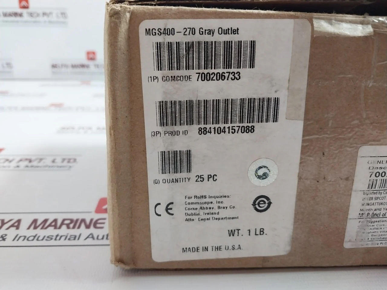 Lot Of 25X Commscope Mgs400 Category 6 Modular Jack Grey Outlet - Image 11
