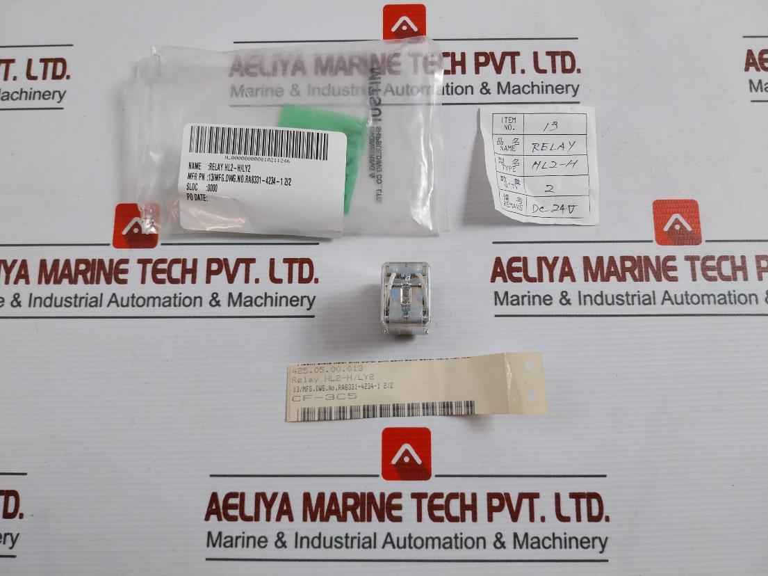 Lot Of 2X Matsushita Hl2-h-dc24V Relay - Image 2