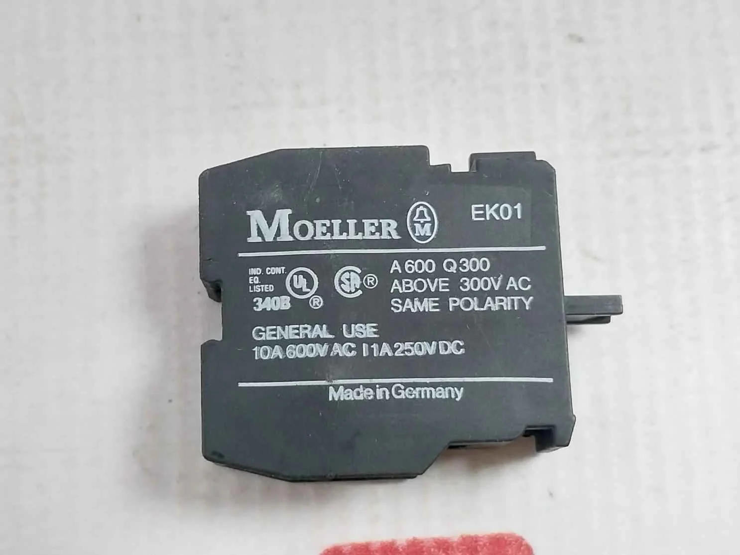 Lot Of 2X Moeller Ek01 Contact Block 6Kv 10A 600V/A600 Q300 - Image 8