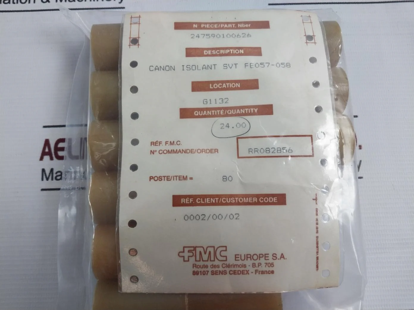 Lot Of 4X Fmc 247590100626 Electrical Insulating Component - Image 5