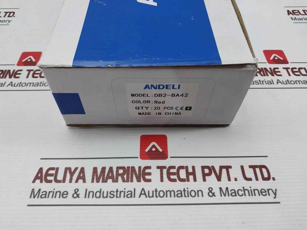 Lot Of 5X Andeli Db2-ba42 Pushbutton Switch Red 240V-3A - Image 12