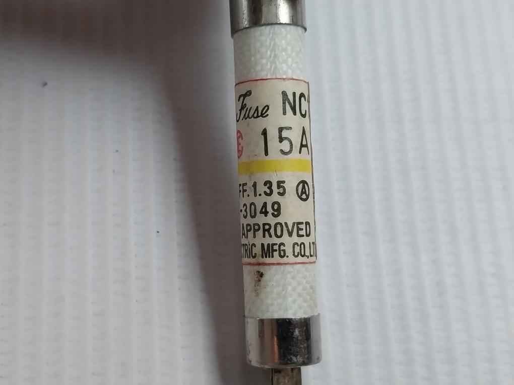 Lot Of 5X Utsunomiya Electric Nc1 Cartridge Fuse 15A Ac-500V/Dc-250V - Image 8