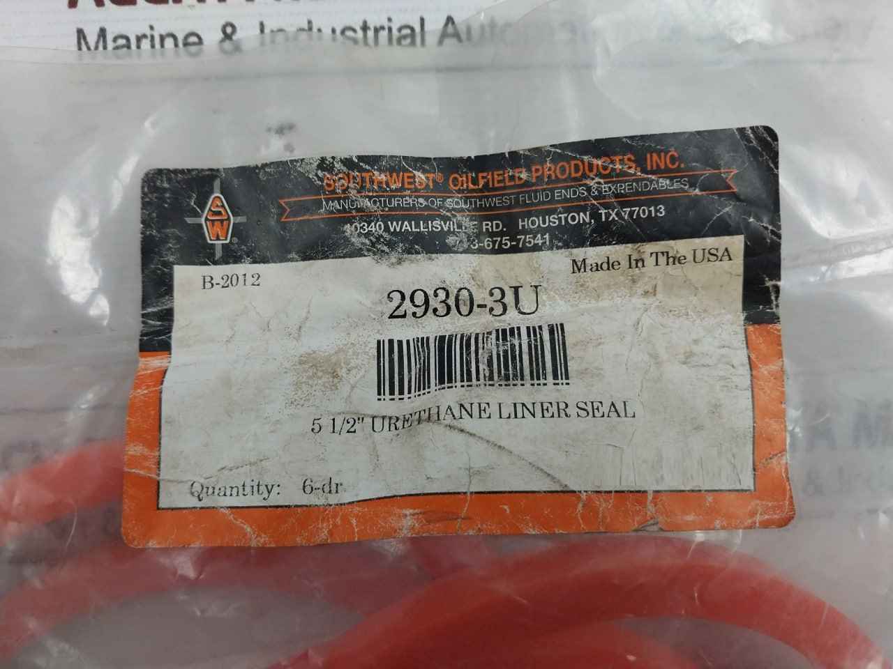 Lot Of 6X Southwest Oilfield 2930-3U 5 1/2" Urethane Liner Lama Pump Seal - Image 6