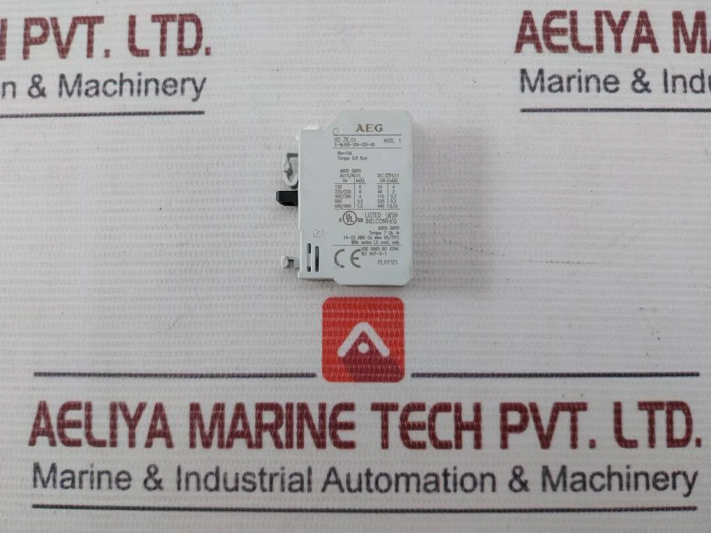 Lot Of 7X Aeg Hs 7K.01 Auxiliary Contact Block A600 Q600 0.8Nm 14-22 Awg Plp7171 - Image 11
