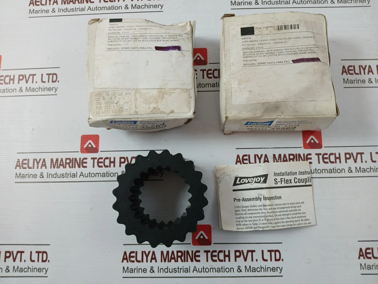 Lovejoy 685144 35569 S-flex Coupling For Spare Part Para Fru Size 6 - Image 2
