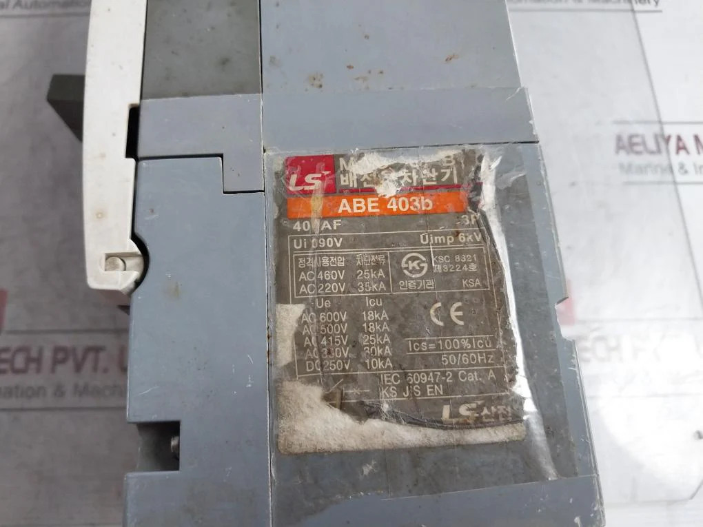 Ls Abe 403B Molded Case Circuit Breaker Iec 60947-2 A009950 Ac 415V 25Ka 400Af - Image 6
