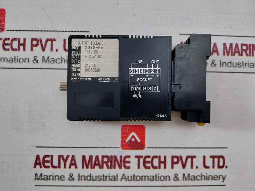M-system 29Ys-6A Output Isolator 4-20Ma Dc 24V Dc N2350B - Image 9