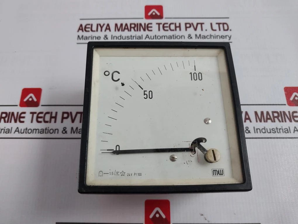 M&W Dbq 96 Analog Temperature Indicator Celsius Pt100 0-100 C 24V - Image 2