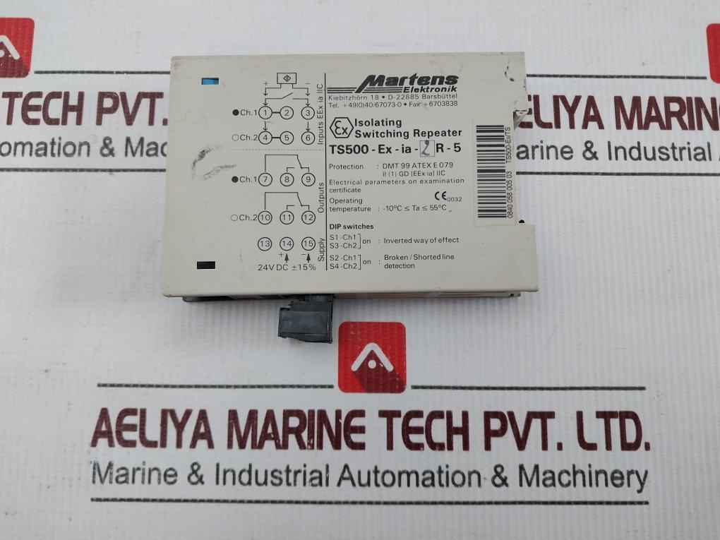 Martens Ts500-ex-ia-2r-5 Isolating Switching Repeater 24v Dc - Image 7