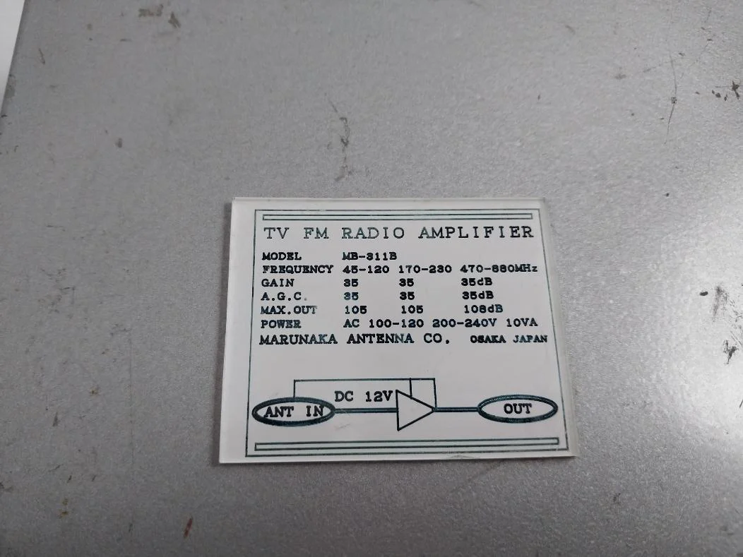 Marunaka Mb-311B Tv Fm Radio Amplifier Ac100-120 200-240V 10Va Dc12V - Image 6