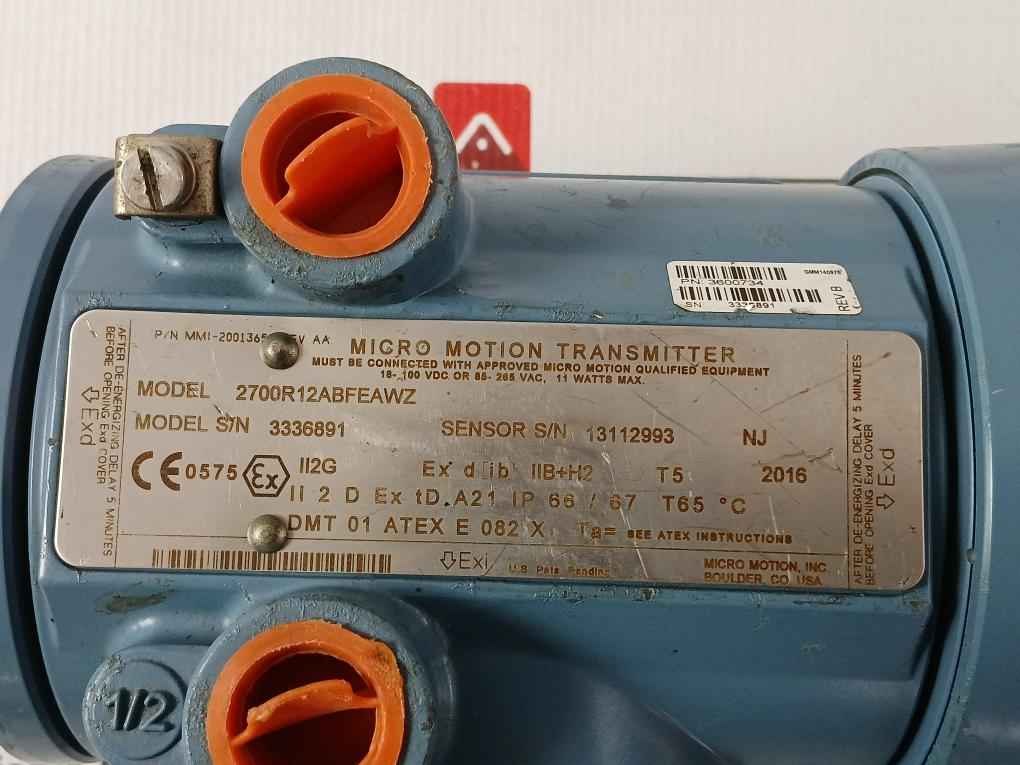 Micro Motion 2700R12Abfeawz Flow And Density Transmitter Rev B 11W - Image 13