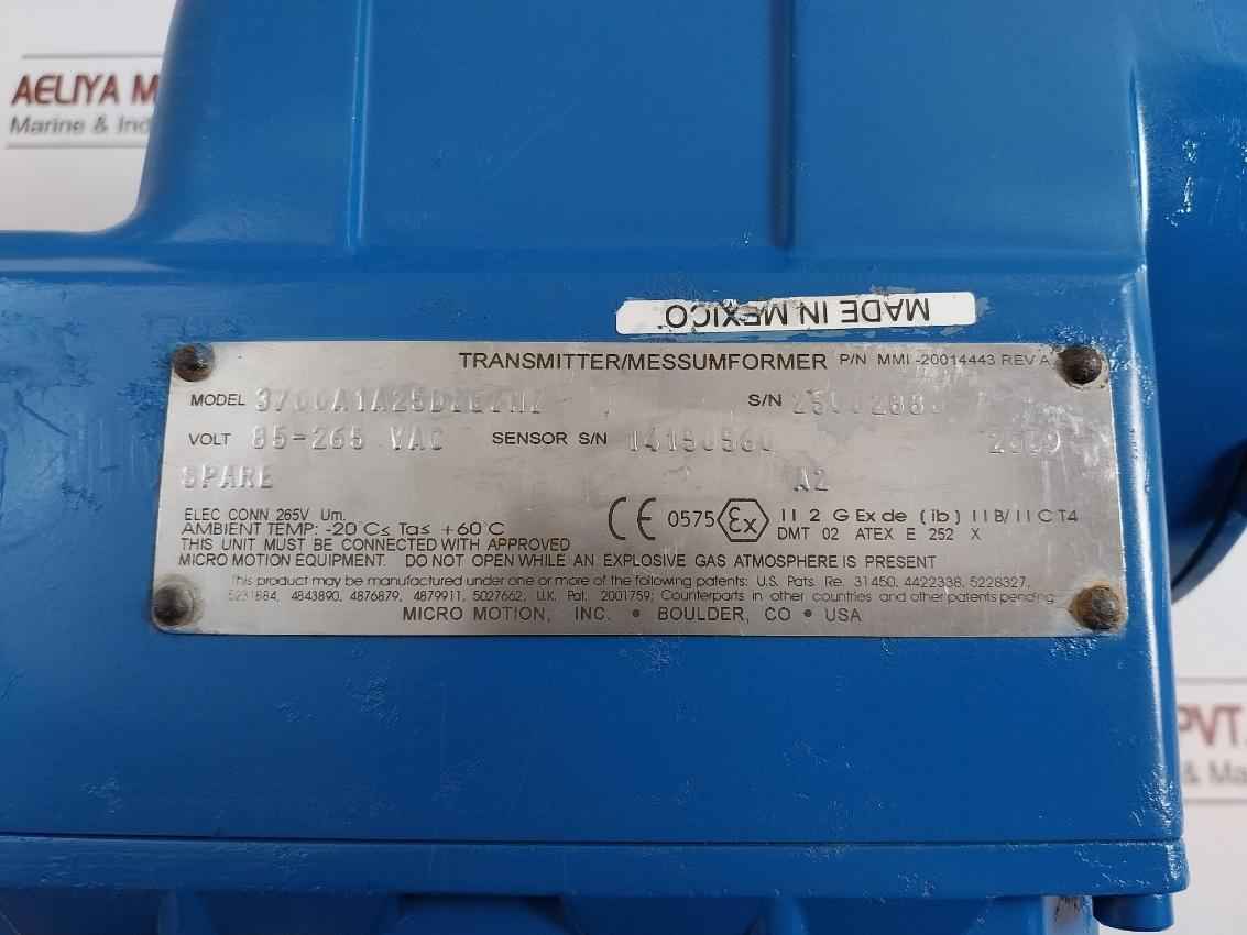 Micro Motion Mmi-20014443 3700 Transmitter 85-265 Vac Rev A - Image 16
