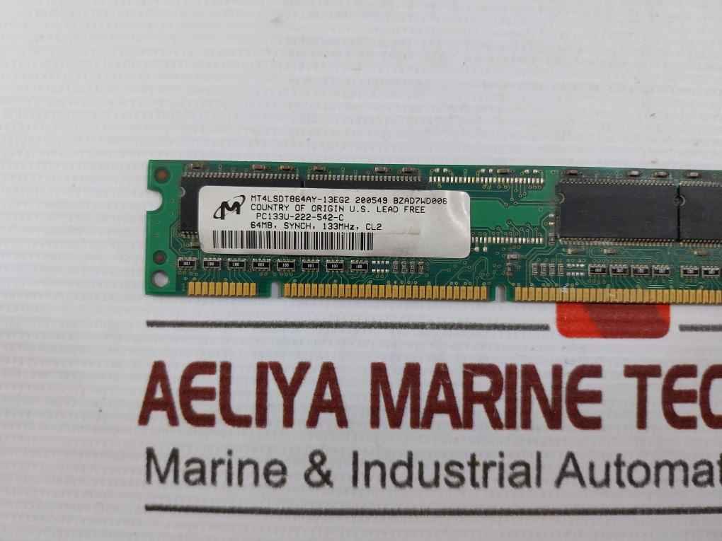 Micron Technology Inc. Mt4Lsdt864Ay-13Eg2 Sdram Memory Module 64Mb 133 Mhz - Image 5