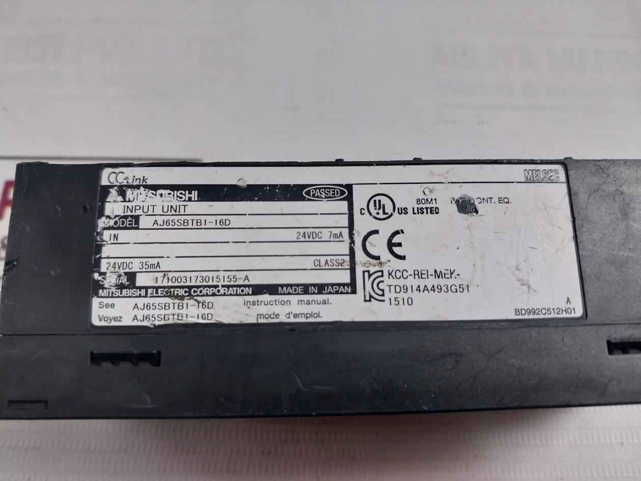 Mitsubishi Electric Aj65Sbtb1-16D Plc Cc-link Compact Input Output Module - Image 6