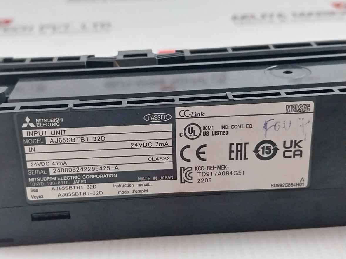 Mitsubishi Electric Aj65Sbtb1-32D Cc-link Input Unit - Image 7