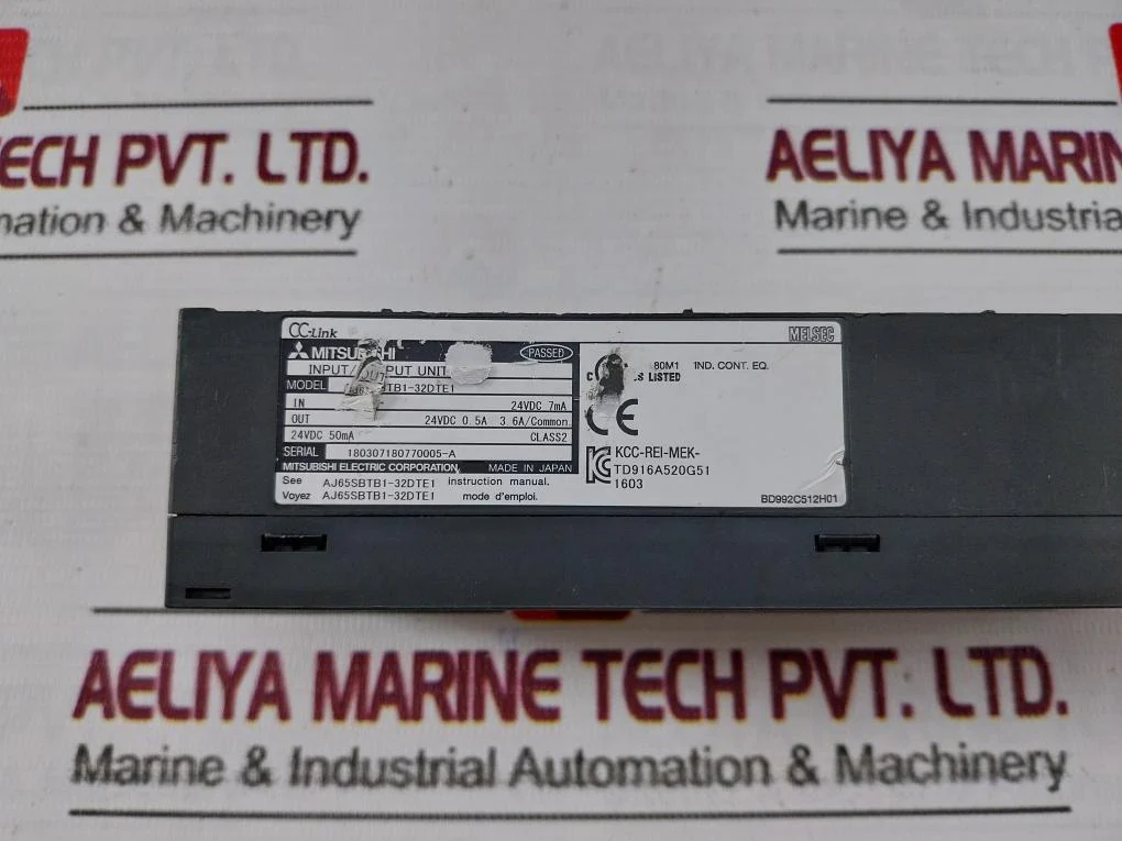 Mitsubishi Electric Aj65Sbtb1-32Dte1 Plc Input Output Module 24Vdc 0.5A 3.6A - Image 8