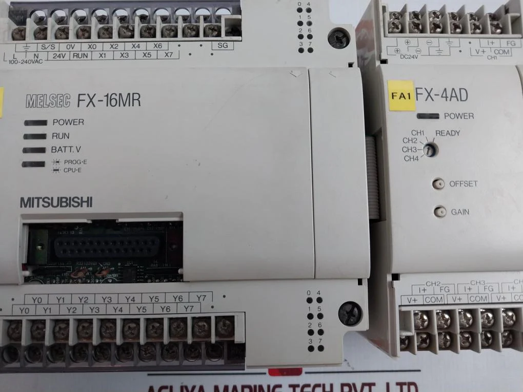 Mitsubishi Electric Fx-16Mr-es Melsec Plc I/O Unit + Special Function Box Fx-4Ad - Image 7
