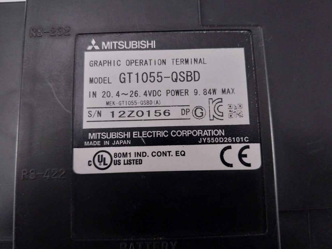 Mitsubishi Electric Gt1055-qsbd Graphic Operation Terminal (Without Battery) - Image 8