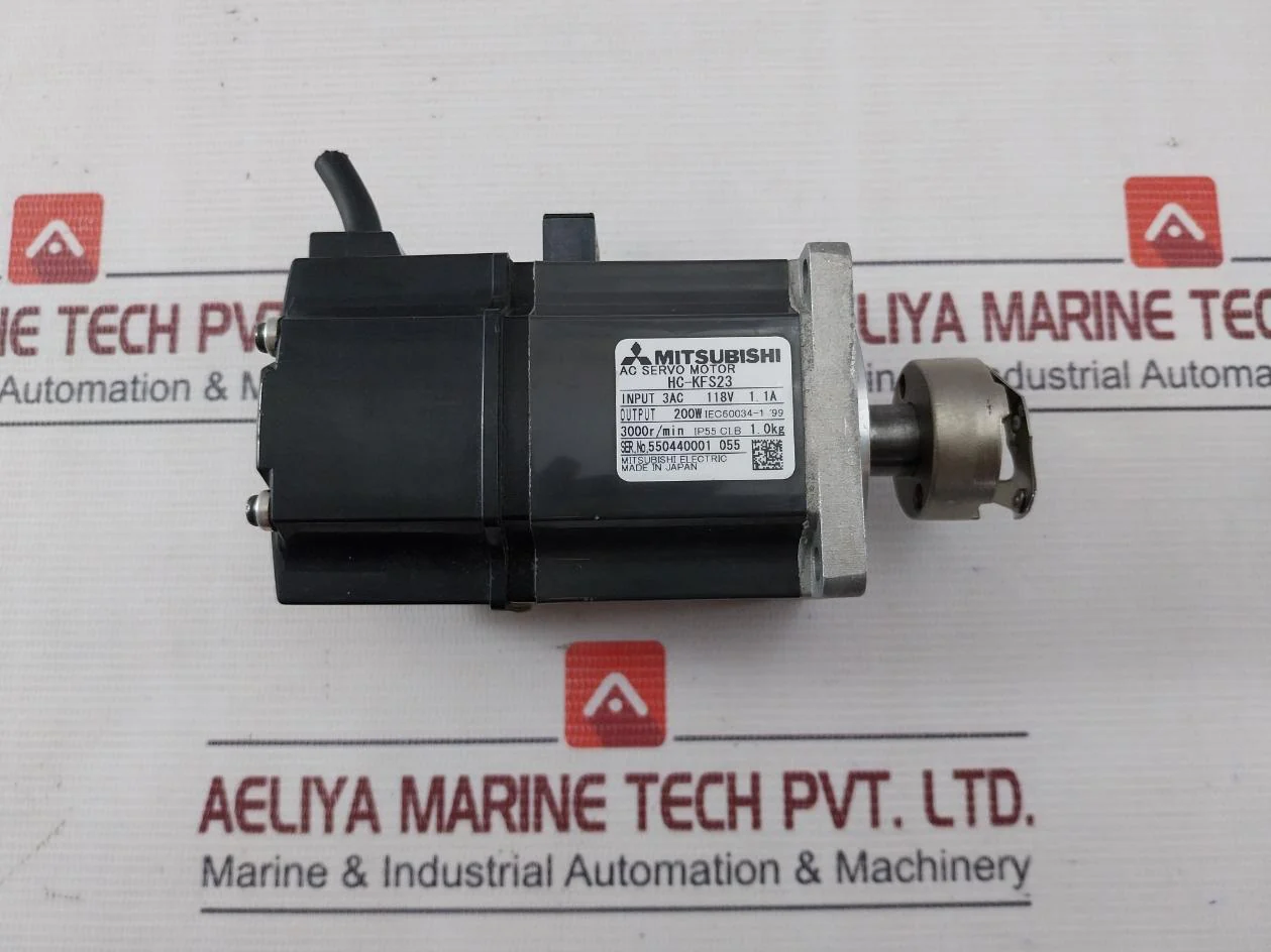 Mitsubishi Electric Hc-kfs23 Ac Servo Motor 3Ac 118V 1.1A - Image 5