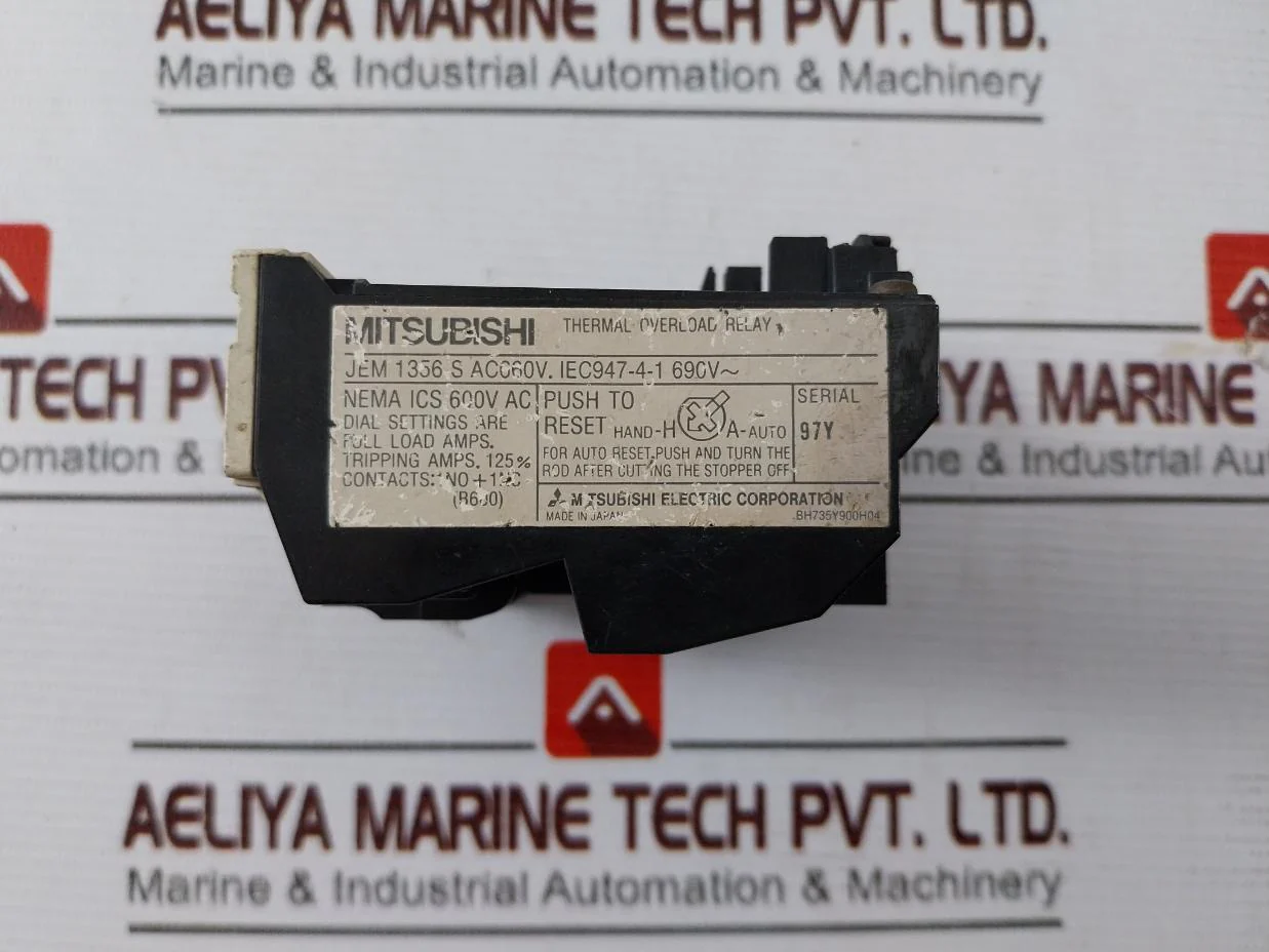 Mitsubishi Electric Th-n20 Thermal Overload Relay Jem 1356-s 690V 2.5A Ac660V - Image 7