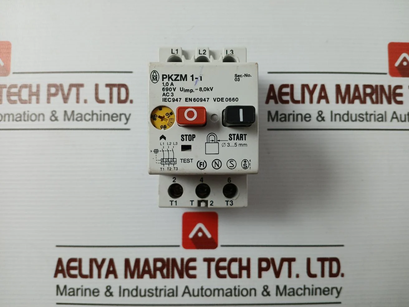 Moeller Pkzm 1-1 Motor Protection Switch 1A 690V