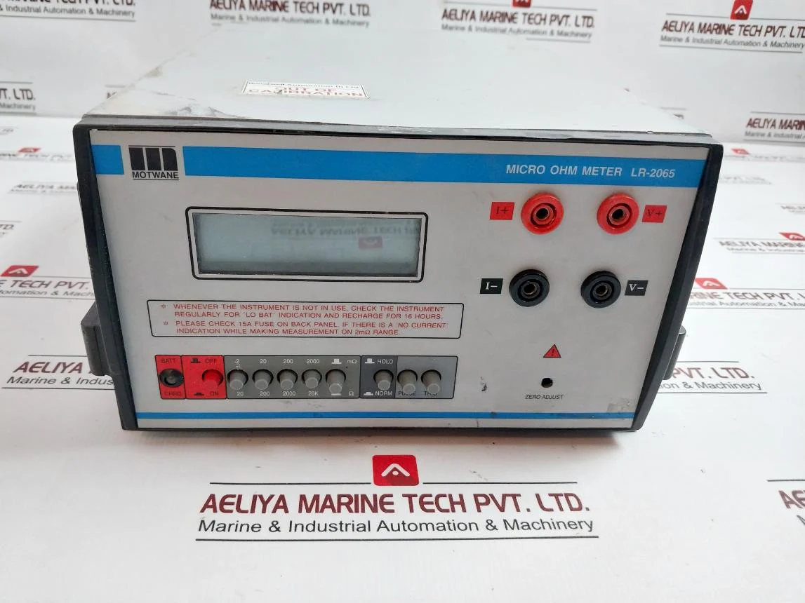 Motwane Lr-2065 Micro Ohm Meter 240V, 50Hz - Image 2