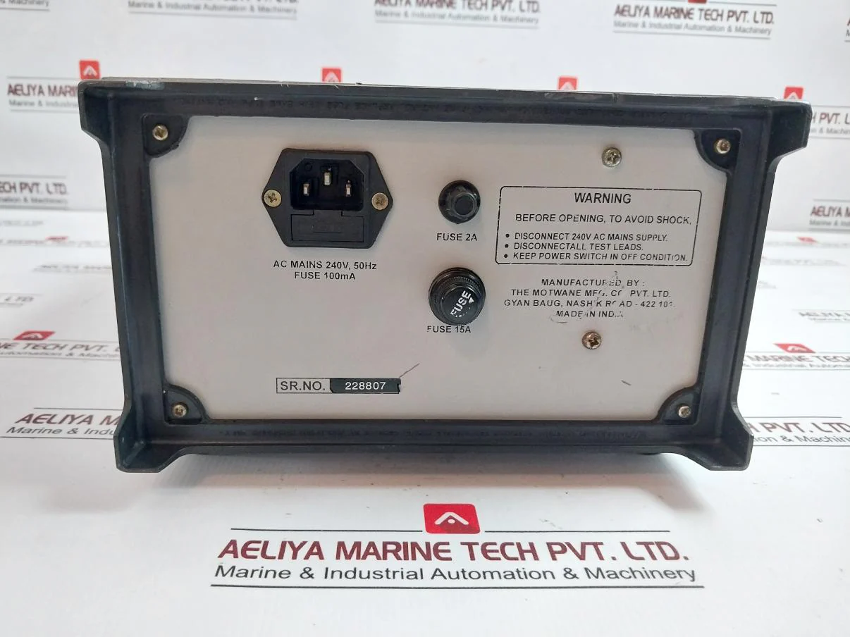 Motwane Lr-2065 Micro Ohm Meter 240V, 50Hz - Image 6