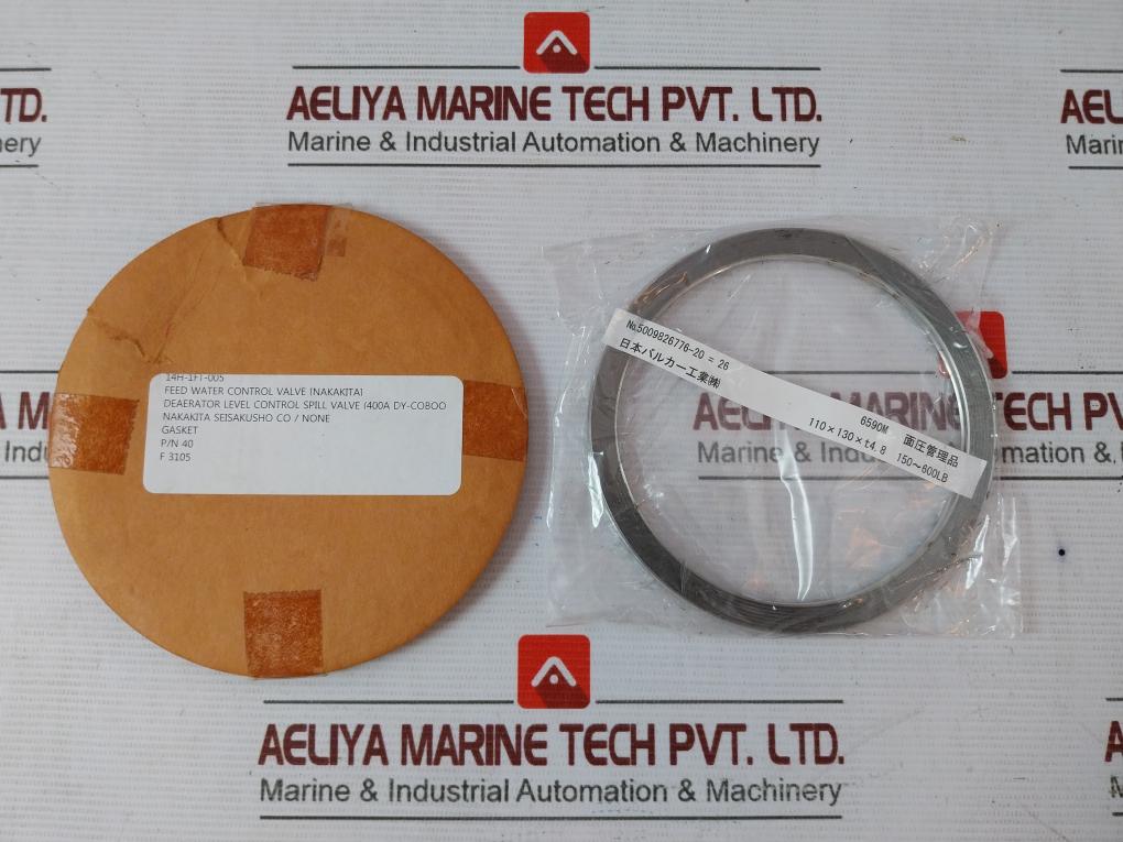 Nakakita Seisakusho 40 O-ring Kit 14H-1Ft-008 Feed Water Control Valve Gasket - Image 2