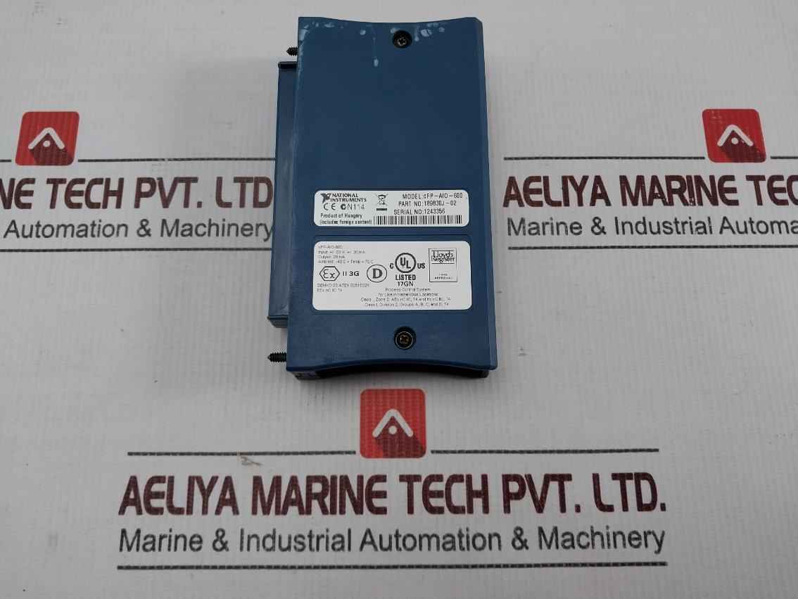 National Instruments Cfp-aio-600 Multifunction Analog I/o Module 189830j-02 - Image 5