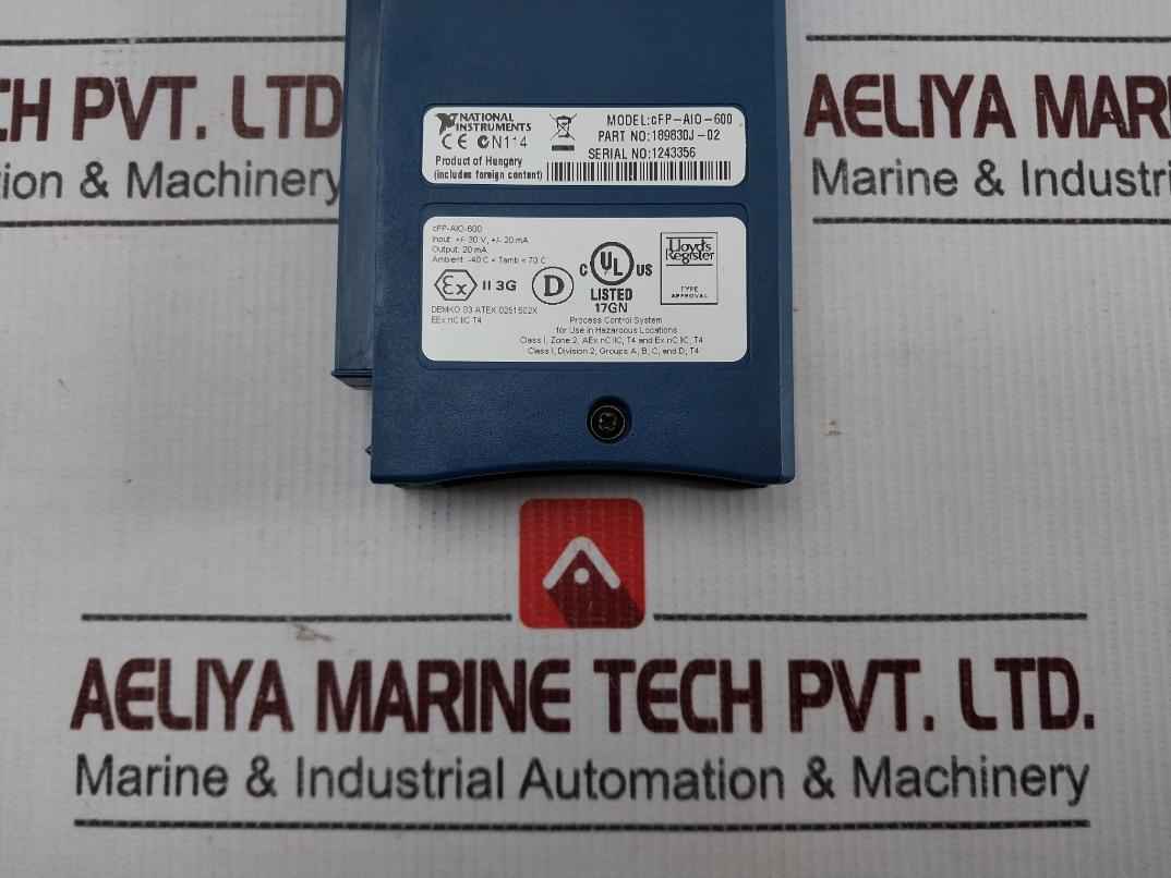 National Instruments Cfp-aio-600 Multifunction Analog I/o Module 189830j-02 - Image 7