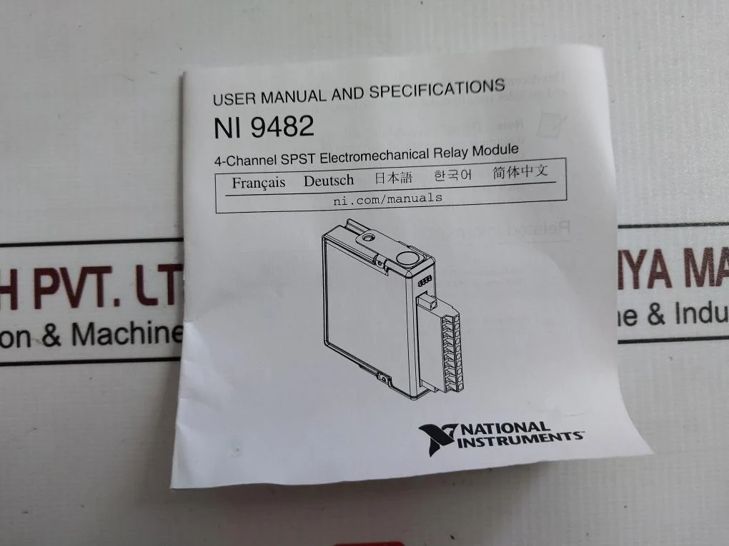 National Instruments Ni 9482 C Series 4-channel Spst Relay Output Module - Image 10