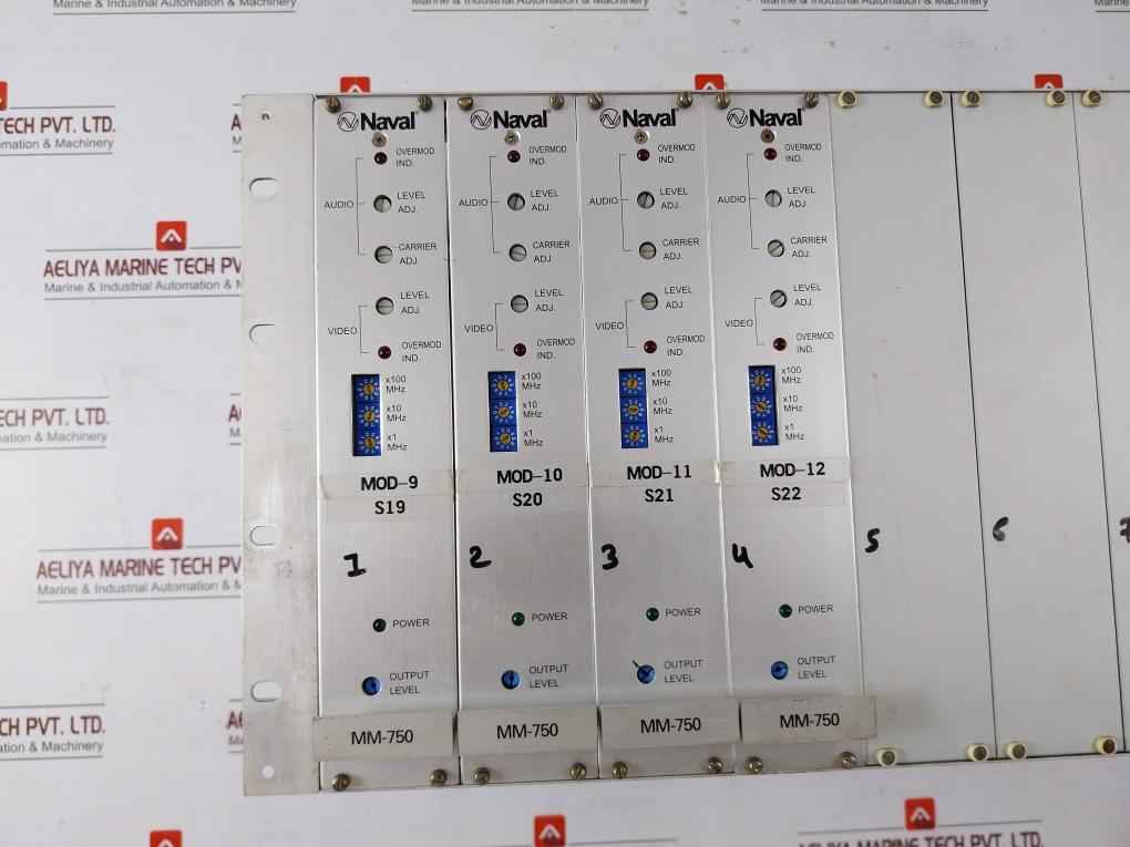 Naval Mm-750 Control Module Rack 15V Dc Mod-9, Mod-10, Mod-11, Mod-12 - Image 8