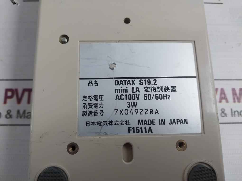Nec Datax S19.2 Mini Iia Modem Ac100V 50/60Hz 3W - Image 6