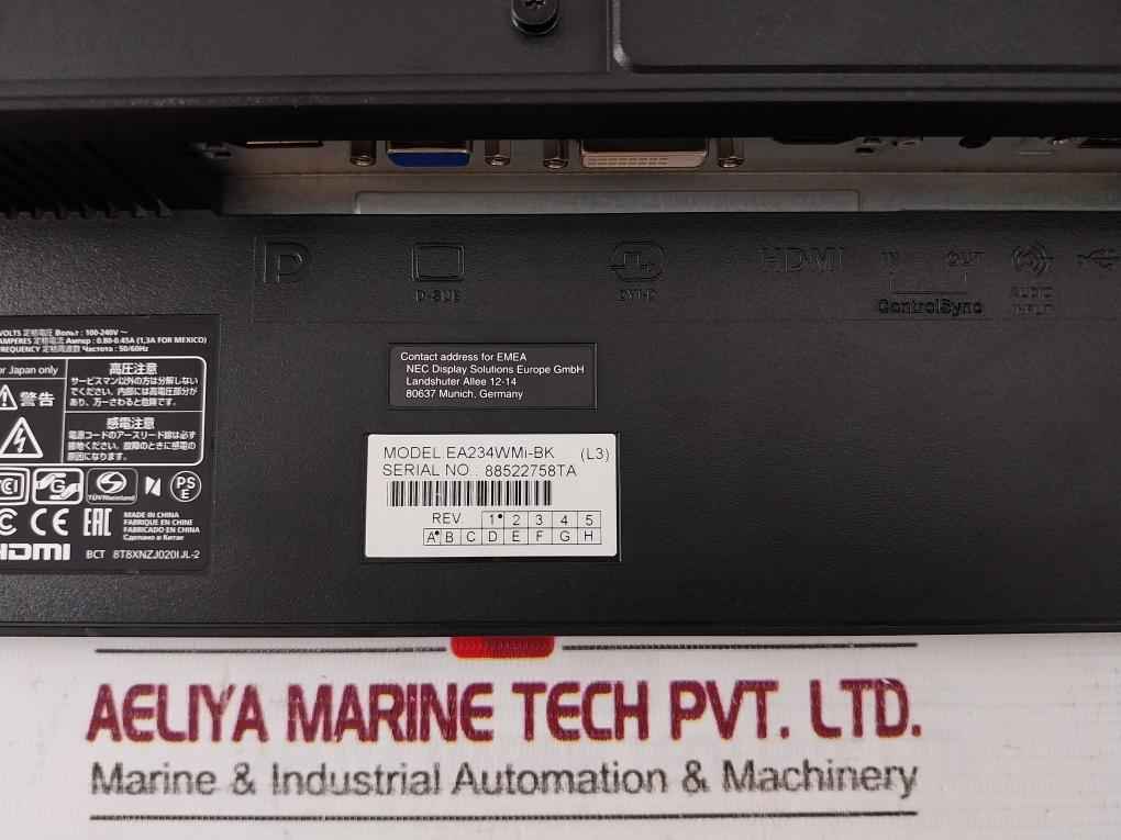 Nec Ea234Wmi-bk I/A Series 23" Lcd Monitor L232Qa Rev 0A (Black) - Image 23