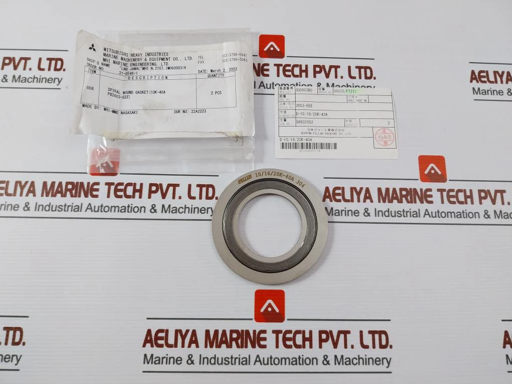 Nippon Pillar 2603-eee Spiral Wound Gasket D-10/16/20K-40A - Image 2