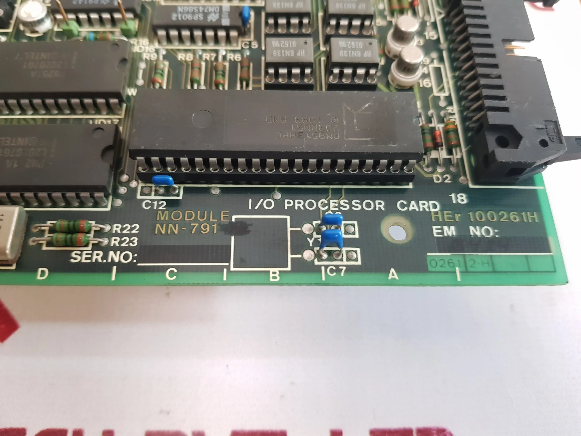 Nor Control Automation Nn-791 I/O Processor Card Her 100261H Used - Image 4
