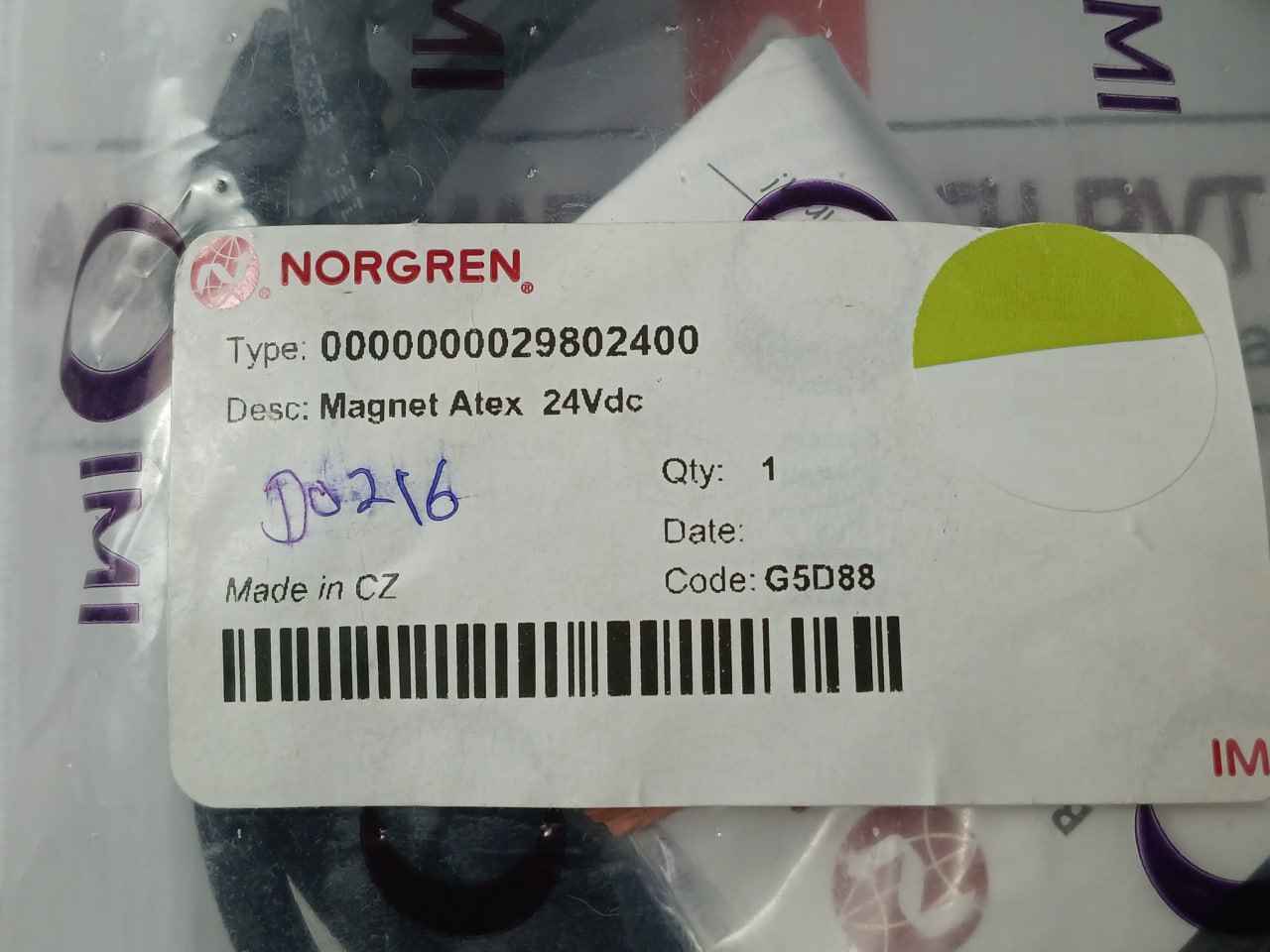 Norgren 0000000029802400 Magnet Solenoid Value Coil Atex 24Vdc 150 Ma G5D88 - Image 7