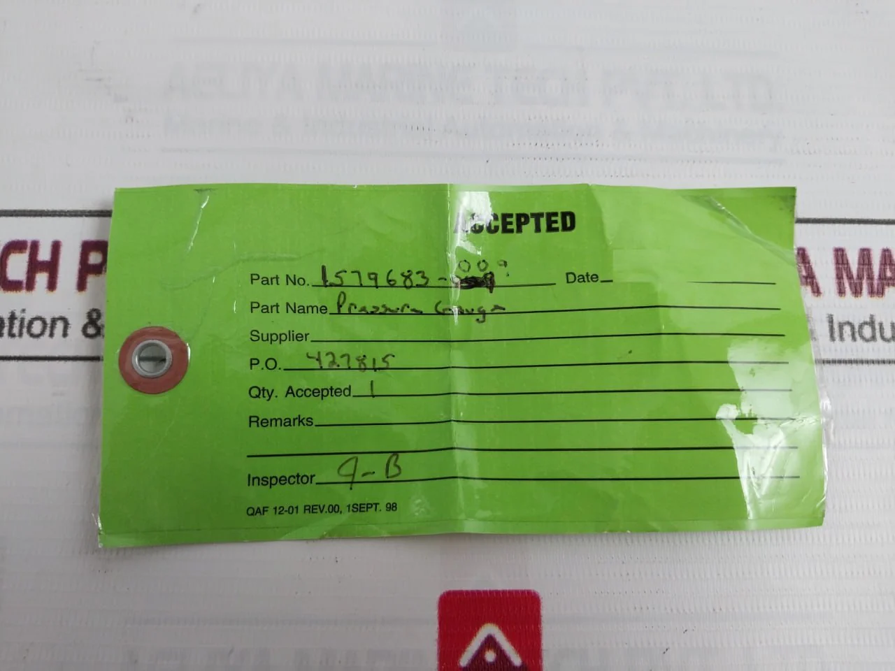 Noshok 0 To 200 Psi Pressure Gauge Part No 1579683-009 - Image 7