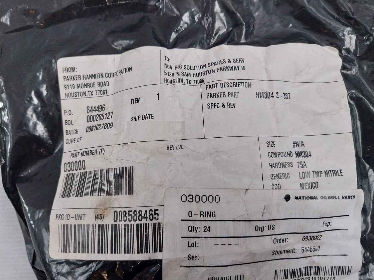 Nov 030000 O-ring Nitrile O-ring Nm304 2-337 - Image 6