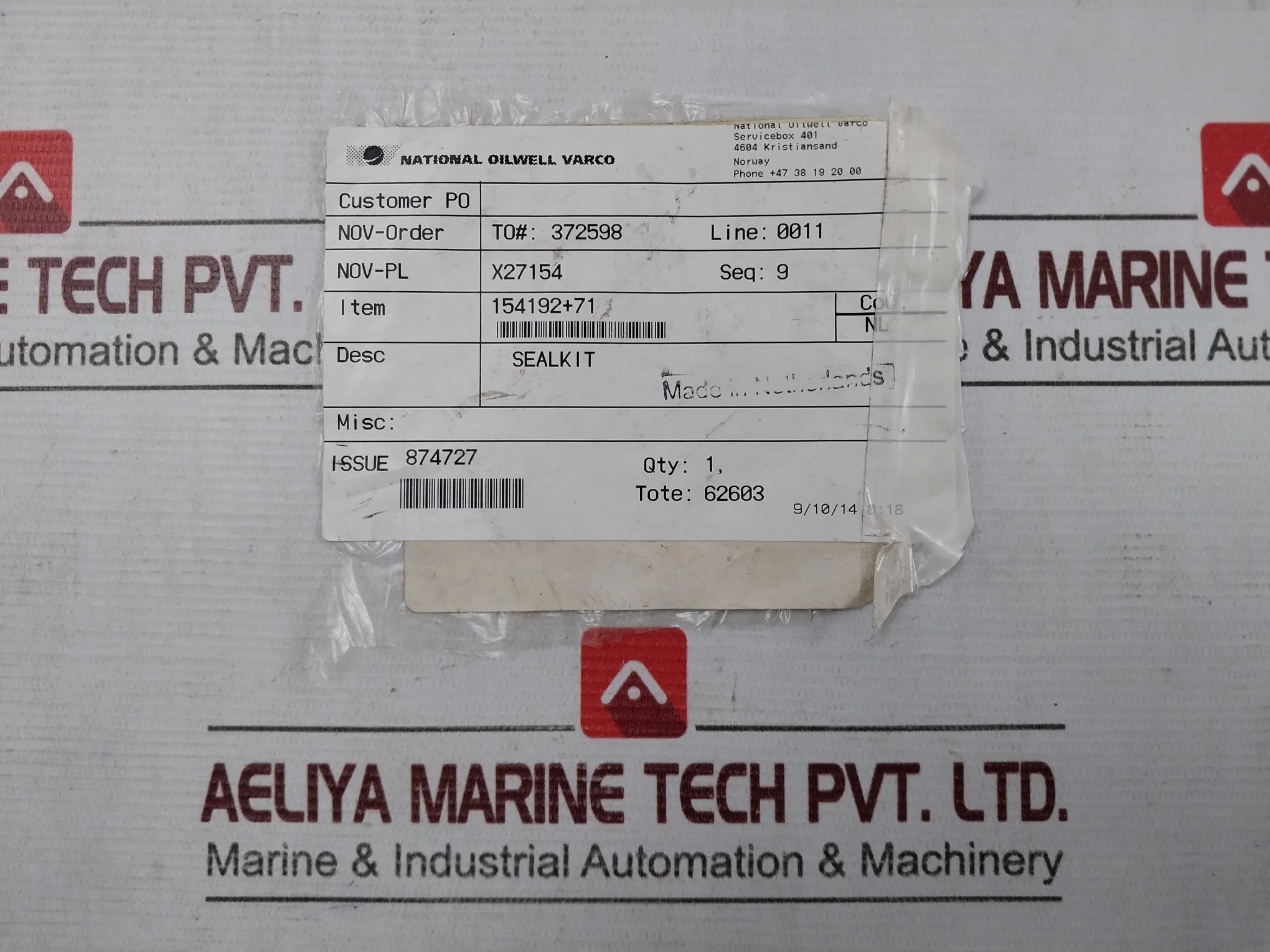 Nov 154192 Seal Kit For Crown Mounted Compensator Cmc-t6462 - Image 15