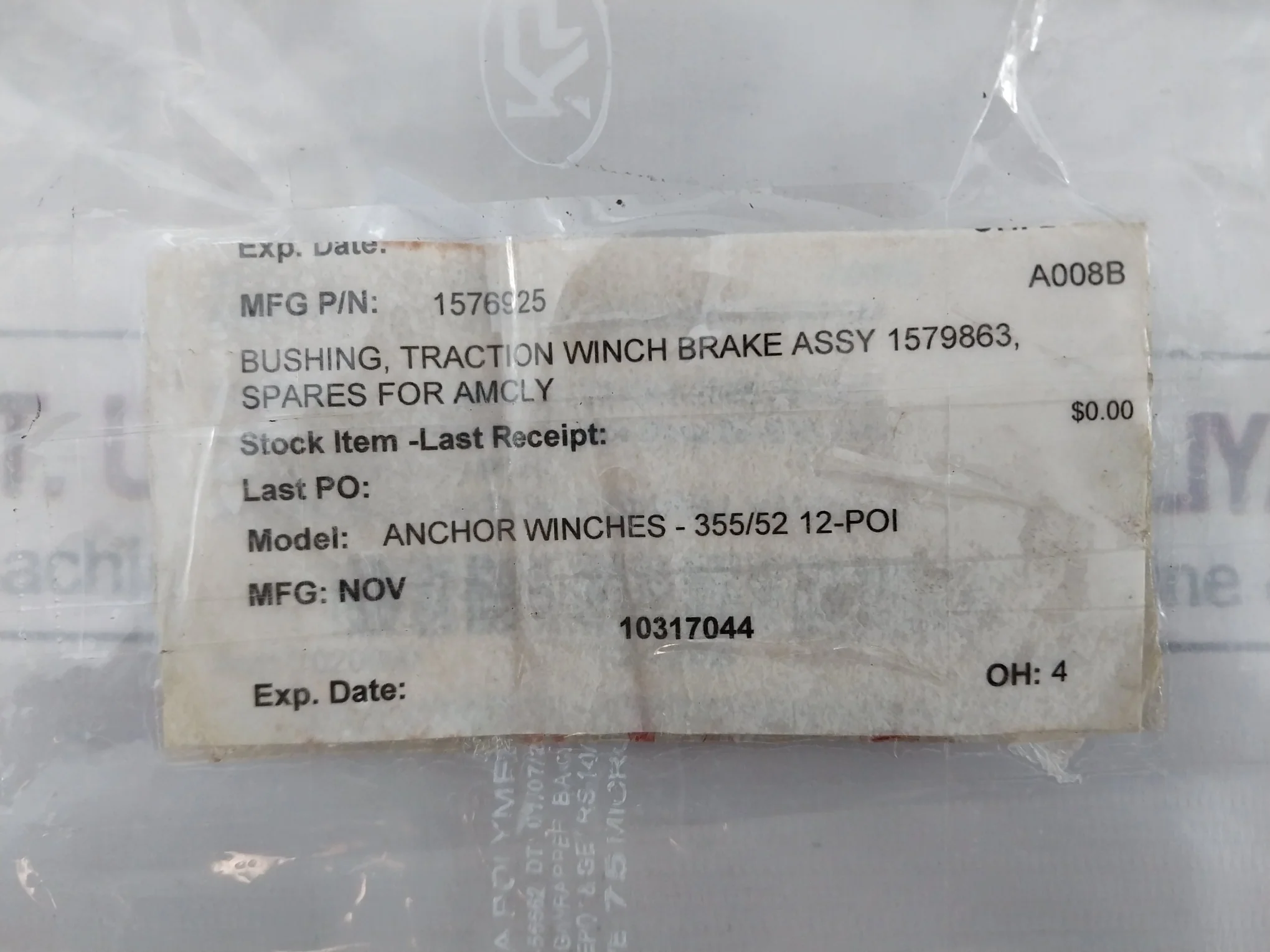 Nov 1576925 Traction Winch Brake Assembly Rev 0 Anchor Winches-355/52 12-poi - Image 7