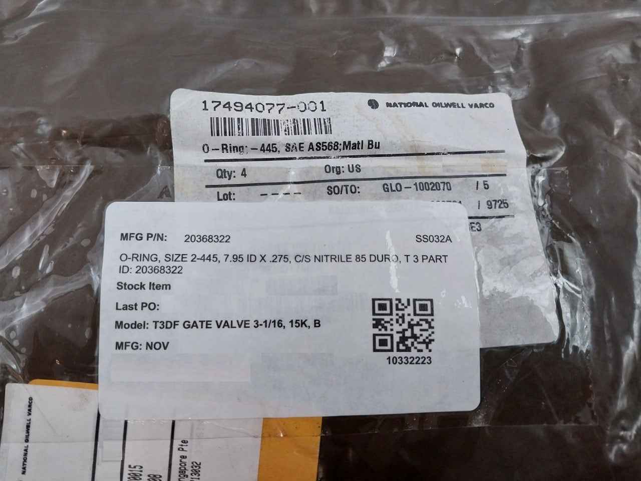 Nov 20368322 O-ring T3Df Gate Valve 3-1/16, 15K, B - Image 7
