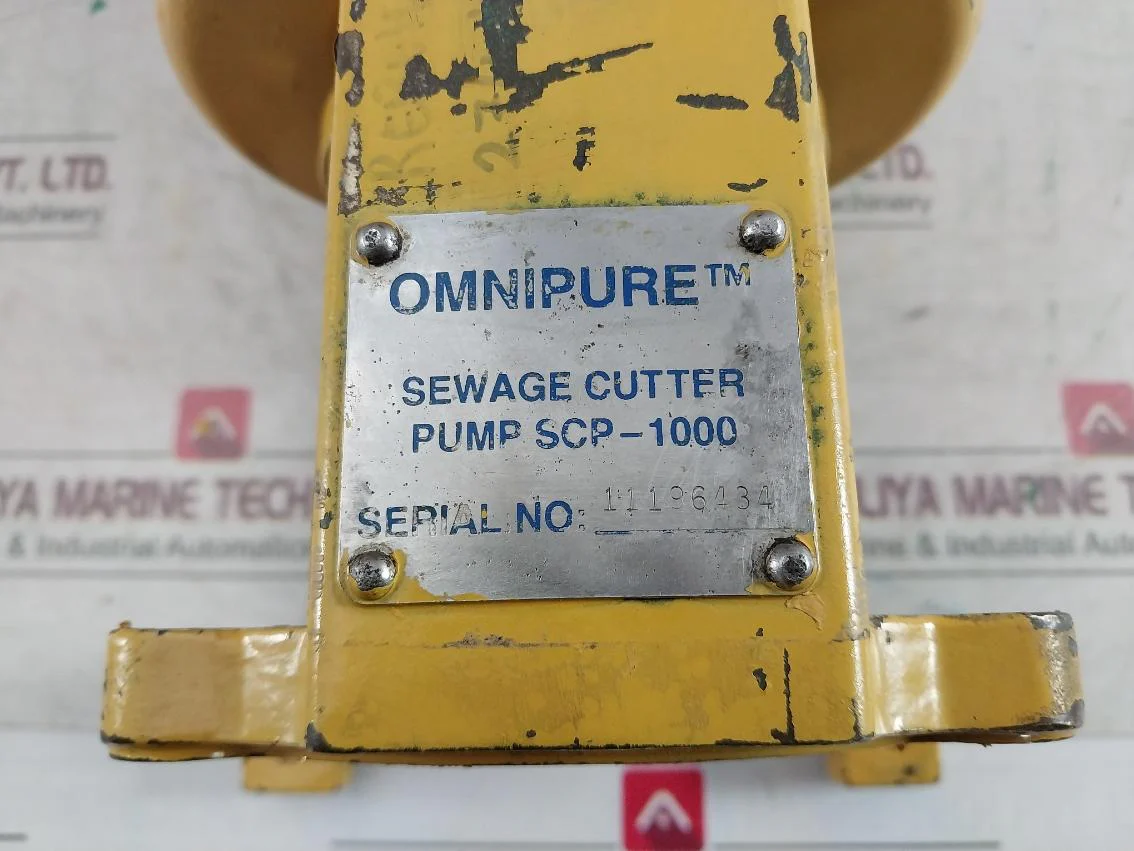 Omnipure Scp-1000 Macerator Bronze Sewage Cutter Pump Max Rpm 9200 - Image 7