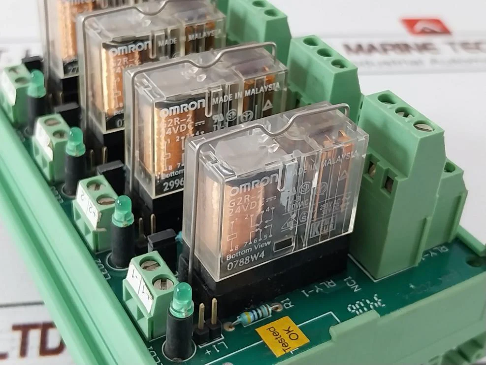 Omron Brk 2Co-4 Relay Module 94V-0 Sl1 Brm 4-24D-2B0 24Vdc 0788W4 120 Vac - Image 15