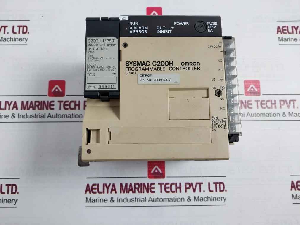 Omron C200H-cpu03 Sysmac Programmable Controller 250V Ac 2A 00302002 - Image 14