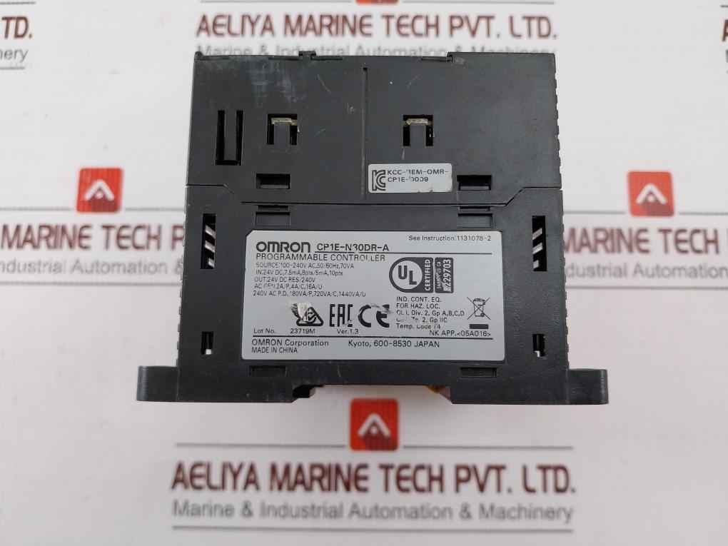 Omron Cp1E-n30Dr-a Sysmac Cp1E Programmable Logic Controller 100-240V Ac - Image 6