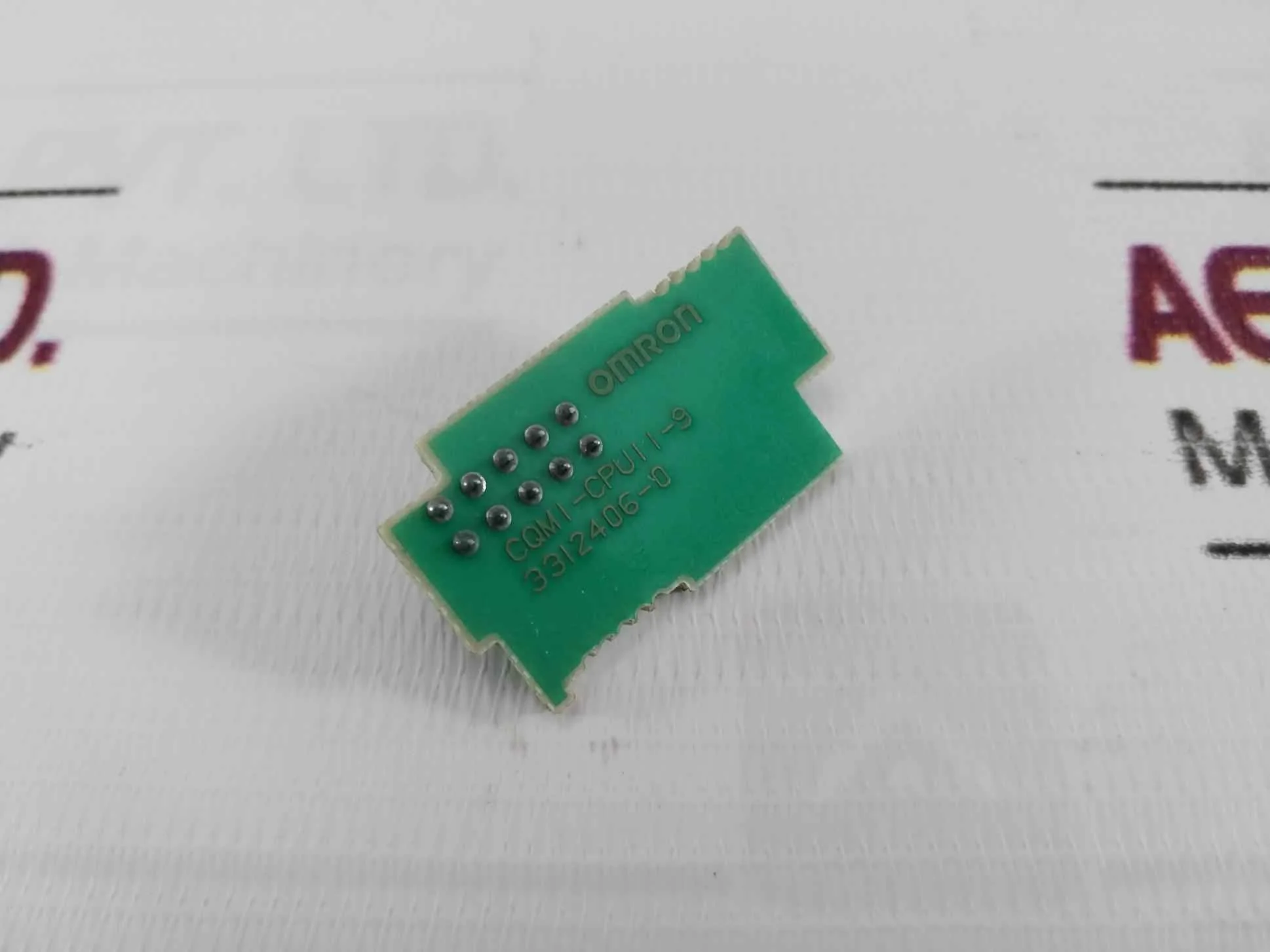 Omron Cqm1-cpu11-9 Cpu End Plate Pcb Card 3312406-0 - Image 5