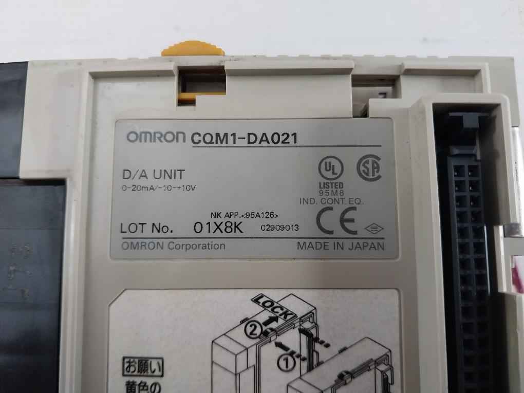 Omron Cqm1-da021 Analog Output Module (D/A Unit) 2498K 2Ch 0-20Ma - Image 10